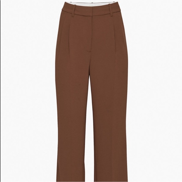 Effortless Cropped Pant Wilfred - walnut - Picture 3 of 5